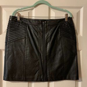 Pink Martini Leather Mini Skirt